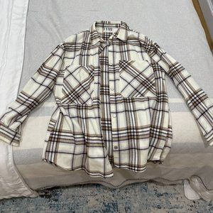 Zara Kids Checkered Shirt Jacket